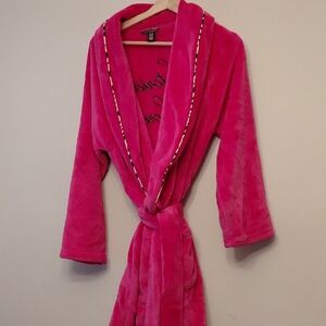Victoria's Secret Fuchsia Plush Robe